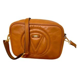 Valentino by Mario Valentino Camera Bag Crossbody leather Camel Brown